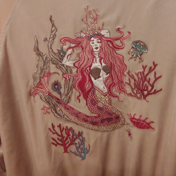 Zip up mermaid velour jacket - Picture 1 of 4